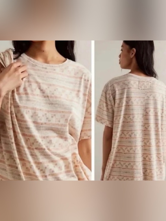 Free People Tops - Free People Wee the Free Nina printed tee Top in taupe size small